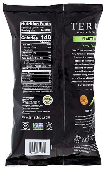 Terra Chips, Plantain Sea Salt, 5 oz