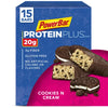 PowerBar Protein Plus Bar, Cookies & Cream, 20g Protein, Cont. 15