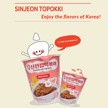 SINJEON Gochujang Tteokbokki Korean Flavor Topokki Instant Rice Cake (6)