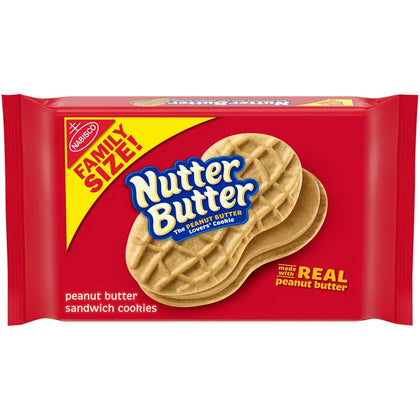 Nutter Butter Family Size Peanut Butter Sandwich Cookies, 16 oz