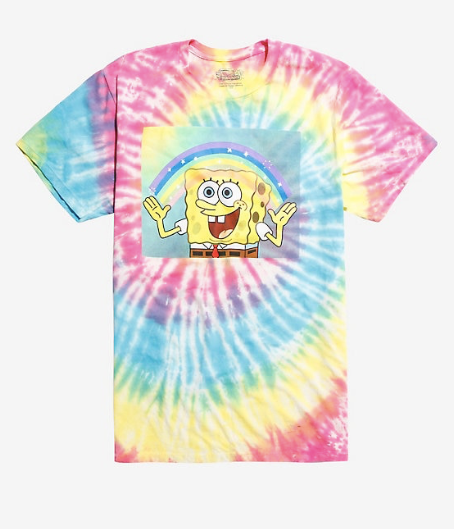 Camiseta bob esponja tie dye sale