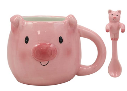 Taza y Cuchara Cerdito