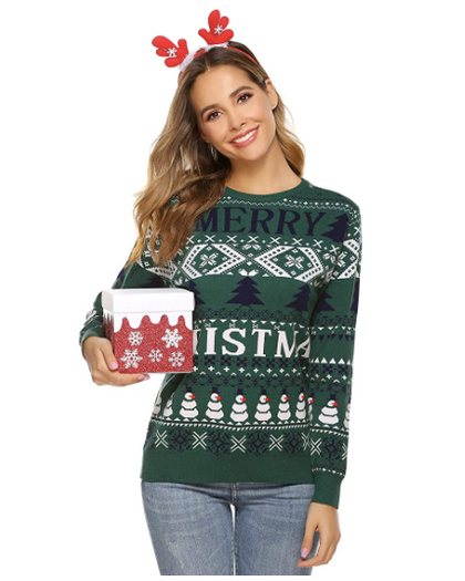 Ugly Sweater Verde Parejas Match