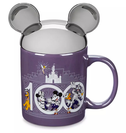 Aniversario 100 Disney Taza Con Tapadera Mickey Mouse