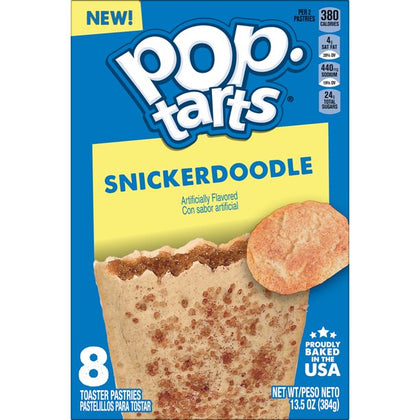 Pop-Tarts Toaster Pastries, Snickerdoodle, Caja de 4, 13.5 Oz,