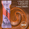 Superfood Slimming Salted Caramel Flavour Protein Bar, Keto Chocolate Bar, Paquete de 12 barras