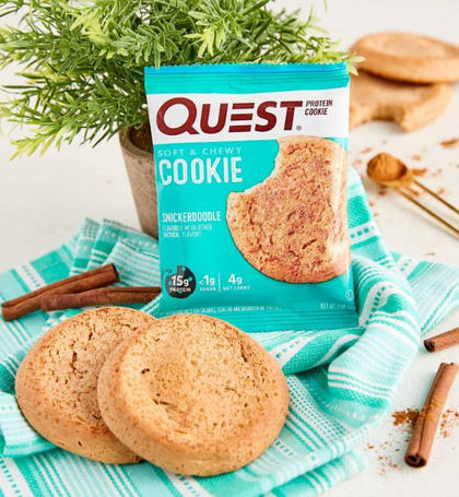 Quest Nutrition Protein Cookie - Snickerdoodle - Paquete de 4