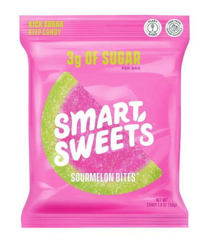 SmartSweets Sourmelon Bites, Sour Gummy Candy - 1.8oz