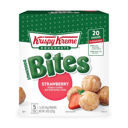 Krispy Kreme Doughnut Bites Strawberry, 1.6 Oz, Cont. 5