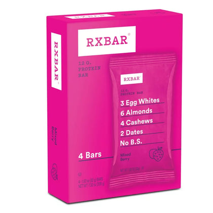 RXBAR Protein Bar, Mixed Berry, Cont. 4, 7.32 Oz