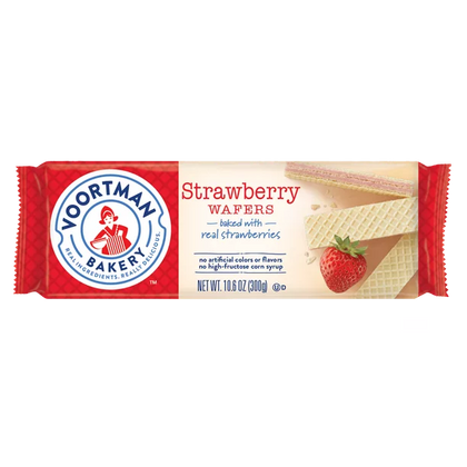 VOORTMAN Bakery Strawberry Wafers 10.6 oz