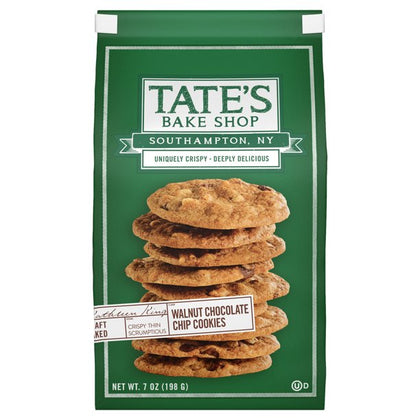 Tate's Bake Shop Walnut Chocolate Chip Cookies, 7 oz