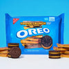 OREO Toffee Crunch Creme with Sugar Crystals Chocolate Sandwich Cookies, Family Size, 17 oz