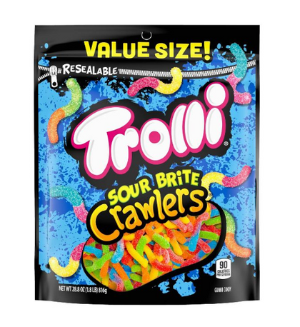 Trolli Sour Brite Crawlers Gummi Worms – 28.8oz