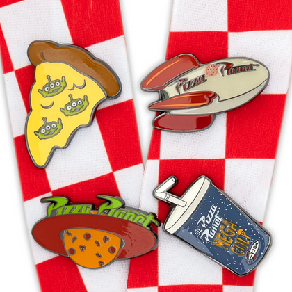 Toy Story Pizza Planeta Portagafete Con Pin