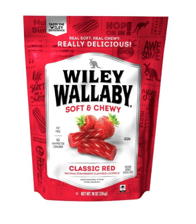 Wiley Wallaby Red Licorice - 10oz