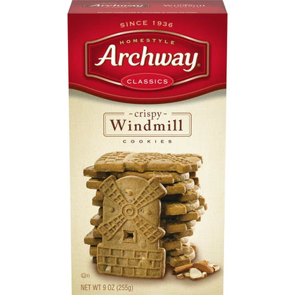 Archway Cookies, Crispy Windmill Cookies, Caja de 9 oz