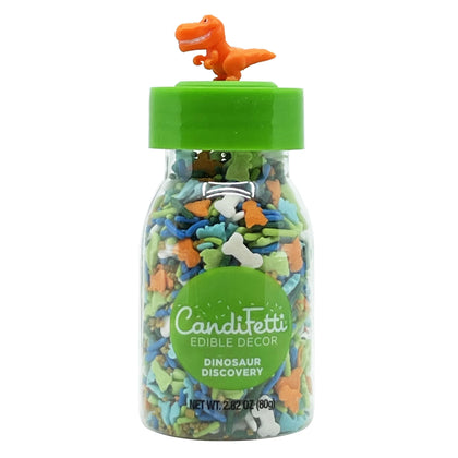 CandiFetti Edible Décor Dinosaur Discovery Sprinkle Mix, 2.82 oz