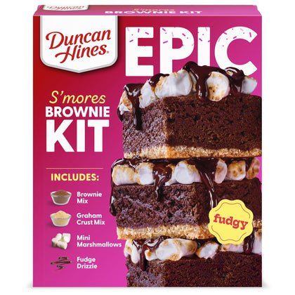 Duncan Hines Epic Smores Brownie Mix Kit, 24.16 oz.