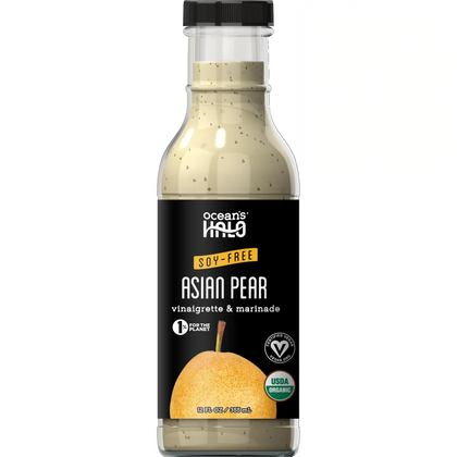 Vegan Asian Pear Vinaigrette Dressing, Ocean's Halo, Organic, 12 oz