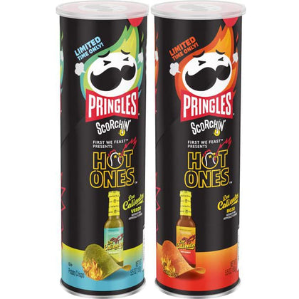 Limited Edition Pringles Scorchin' Hot Ones Variety Bundle