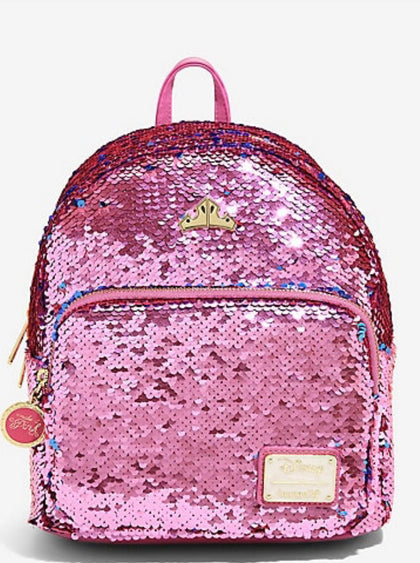 La Bella Durmiente Mochila Princesa Aurora Cambiante Rosa y Azul