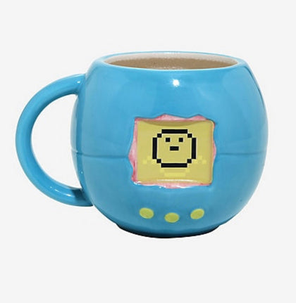 Taza Tamagotchi 90’s Azul Cambia De Color