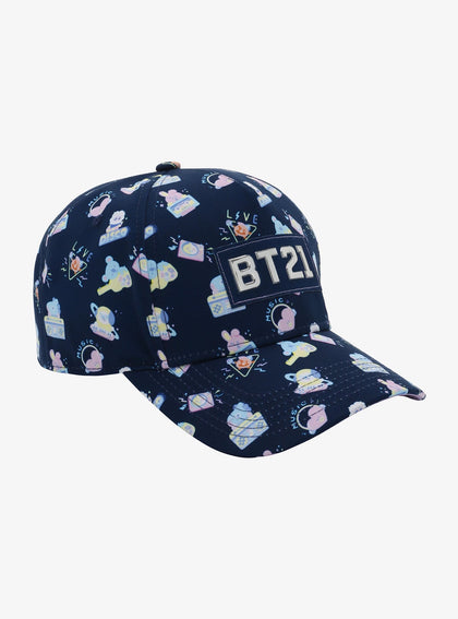 BT21 Gorra BTS Azul Iconos