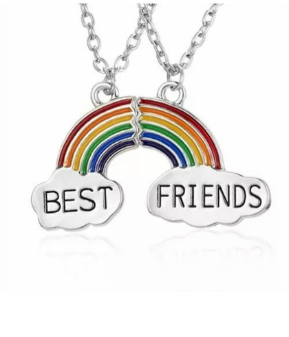 Collar Arcoíris Bff Mejores Amigas