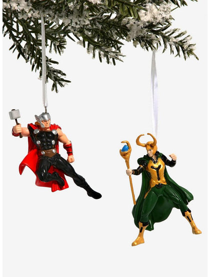 Marvel Loki & Thor Ornamento Navidad