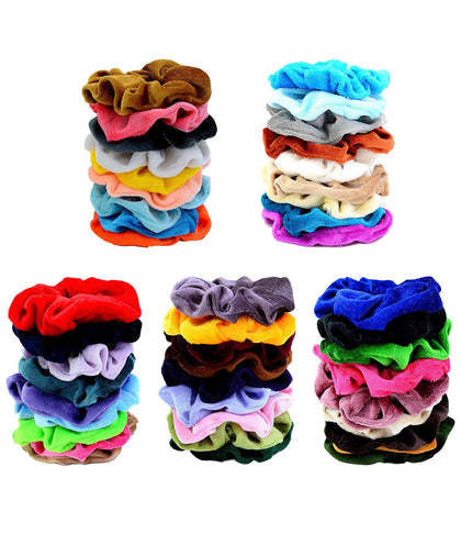 Set De 45 Piezas Scrunchies Donitas Donas