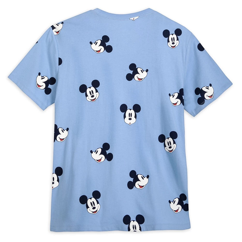 Mickey Mouse Camisa Azul Allover Unisex Accesorios Mexicali