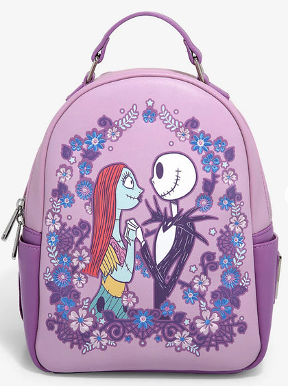 Extrano Mundo De Jack Mochila Jack y Sally Floral