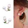 Tulipán Set De Aretes Con Perlas Pre Orden