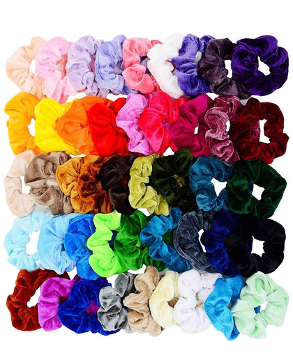 Set De 45 Piezas Scrunchies Donitas Donas