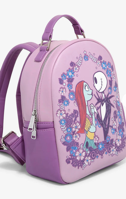 Extrano Mundo De Jack Mochila Jack y Sally Floral