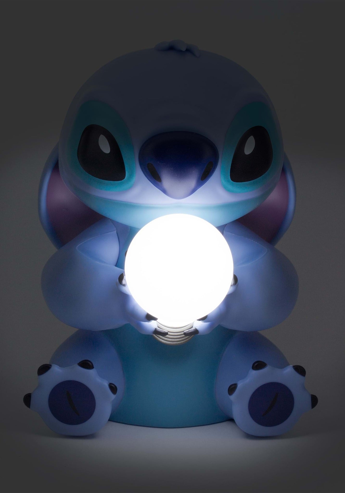 Idea Nuova Disney Stitch - Lámpara de mesa con pantalla de felpa, color azul