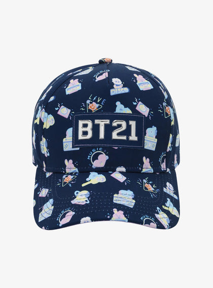 BT21 Gorra BTS Azul Iconos