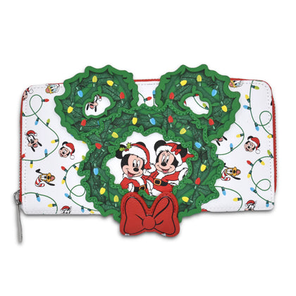 Mickey Mouse Cartera Navidad Luces Encienden