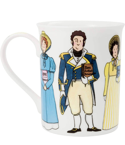 Taza Jane Austen Libros Personajes