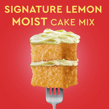 Duncan Hines Signature Perfectly Moist Lemon Supreme Cake Mix, 15.25 Oz