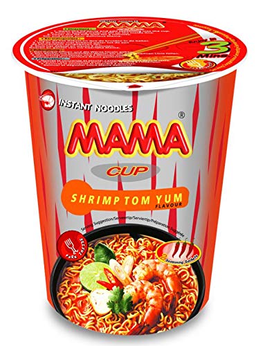 MAMA Noodles SHRIMP TOM YUM Instant Cup of Noodles (6)