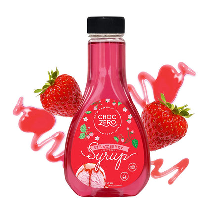 ChocZero's Strawberry Sugar-Free Syrup. Low Carb