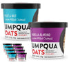 Umpqua Oats Oatmeal Cups Variety Pack, Fruit and Nut and Vanilla Almond